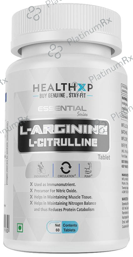 HealthXP L-Arginine L-Citrulline Tablet 60 tablets