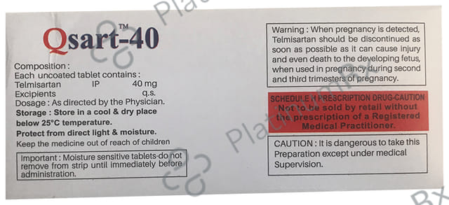 Qsart 40mg Tablet 10s