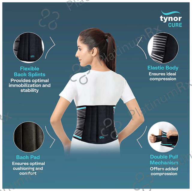 Tynor Lumbo Sacral Belt Black Medium 1s