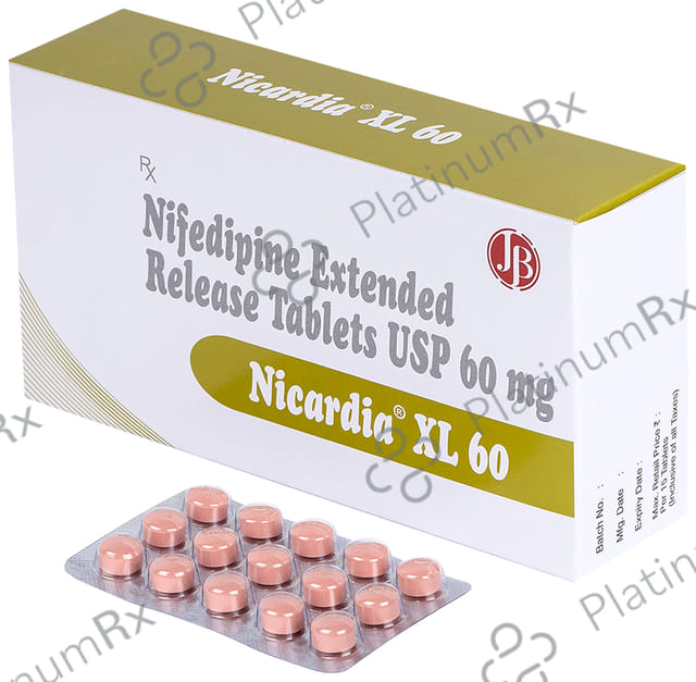 Nicardia XL 60mg Tablet ER15s