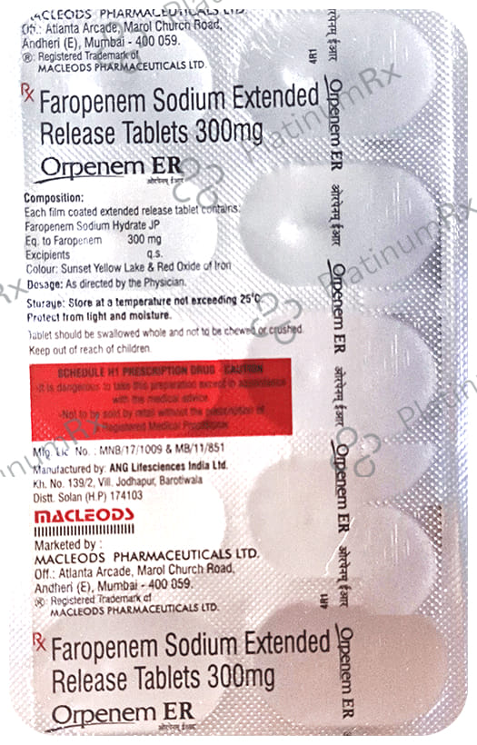 Orpenem ER 300mg Tablet 10s