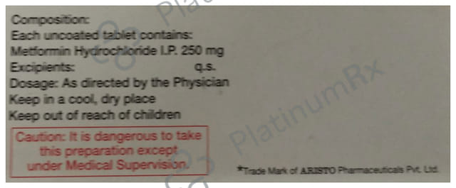 Bigomet 250mg Tablet 10s