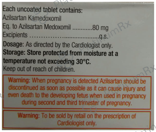 Zilsar 80mg Tablet 10s