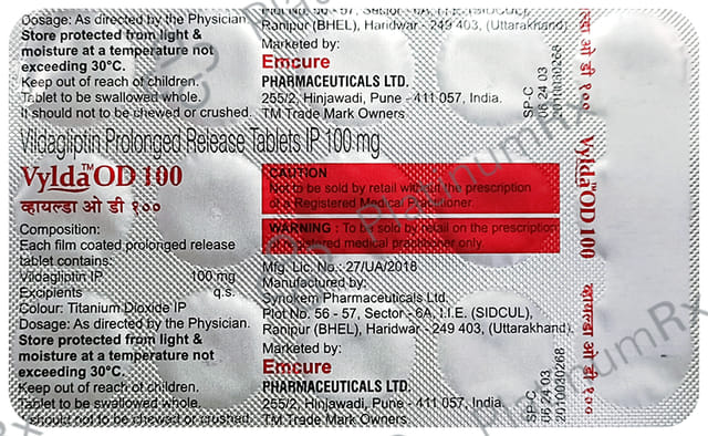Vylda OD 100mg Tablet PR 15s