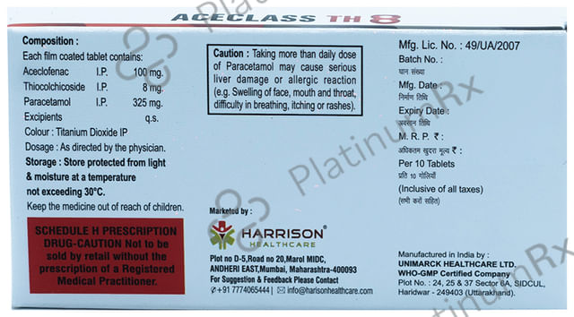Aceclass TH 8mg Tablet 10s
