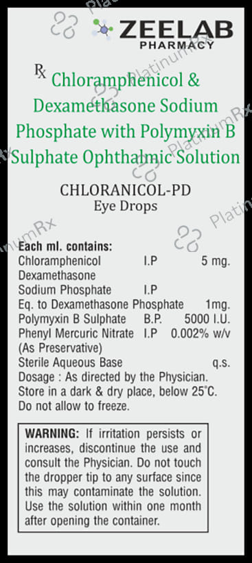 Chloranicol PD 5mg/1mg/5000IU Eye Drop 5ml