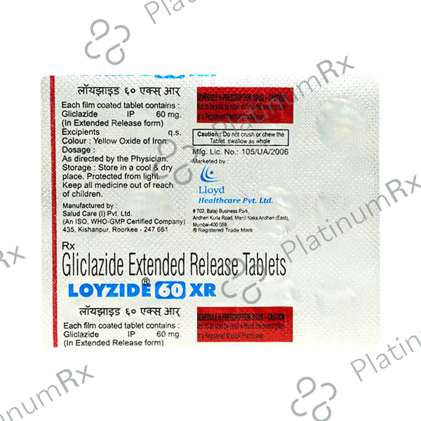 Loyzide 60mg Tablet XR 15s