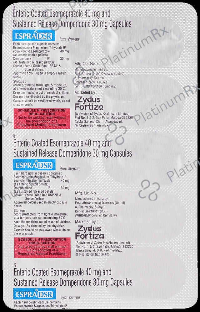 Espra DSR 30/40mg Capsule SR 10s