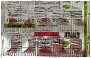 Cardiorostin ASP 20/75mg Capsule 10s