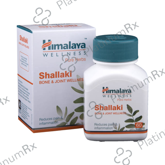 Himalaya Wellness Pure Herbs Shallaki Bone & Joint Wellness Tablet Reduces Pain & Inflammation 60s