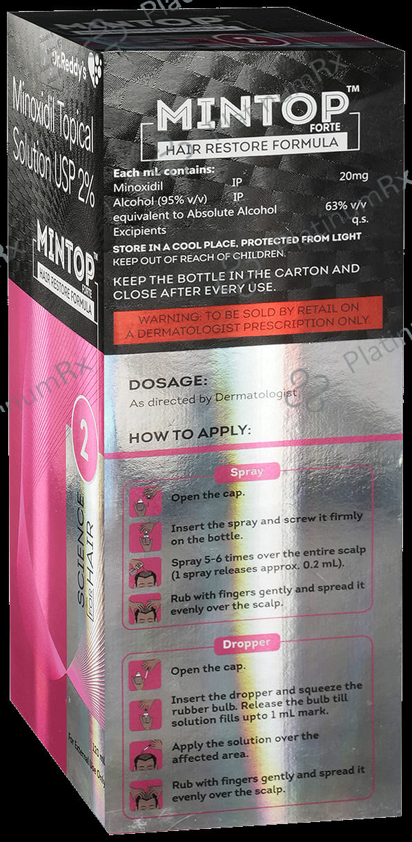 Mintop Forte 2% Hair Restore Formula Solution 120ml