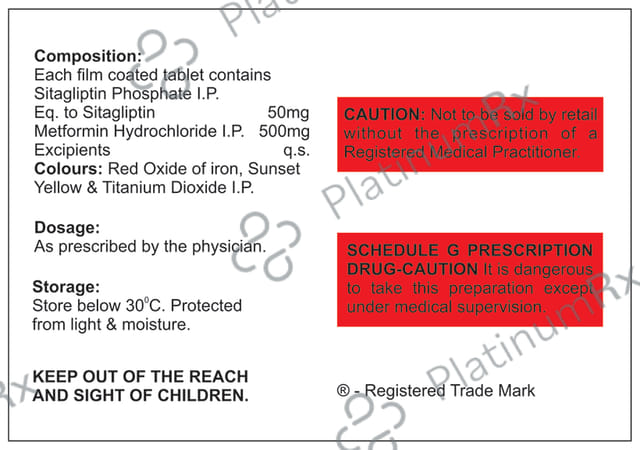 Janupil M 50/500mg Tablet 15s