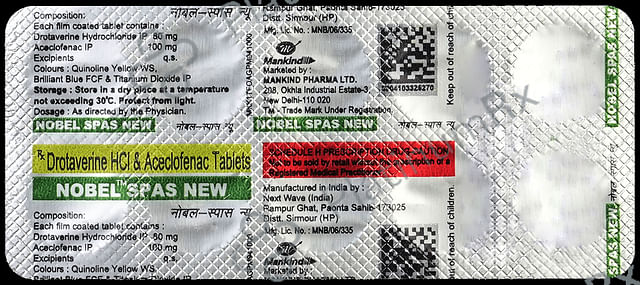 Nobel Spas New 80/100mg Tablet 10s