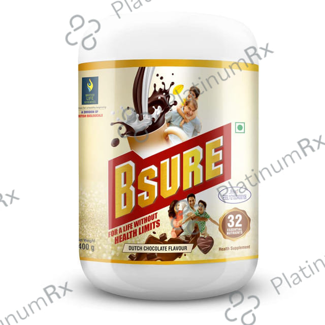 B Sure Chocolate Flavour Regular Powder 400gm