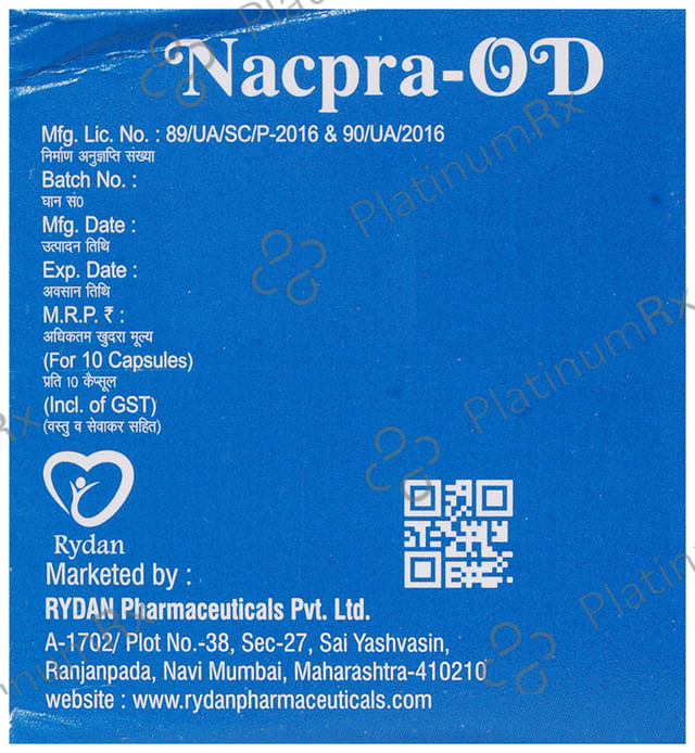 Nacpra OD 200mg/20mg Capsule SR 10s