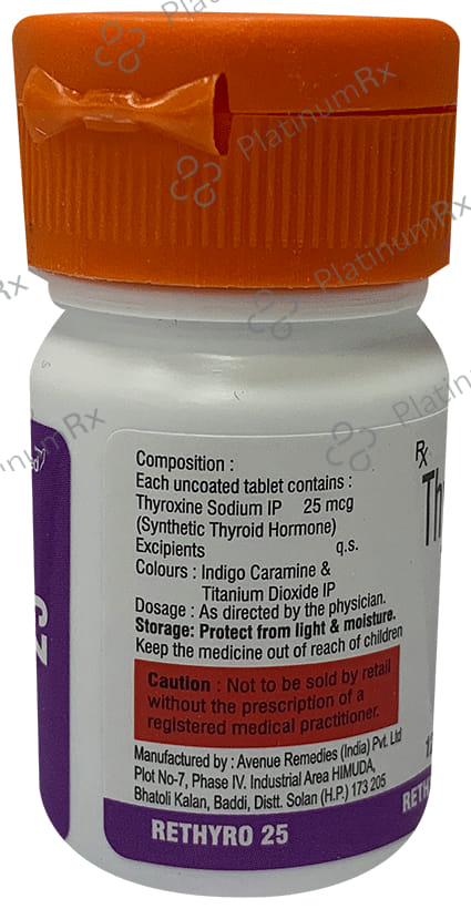 Rethyro 25mcg Tablet 120s
