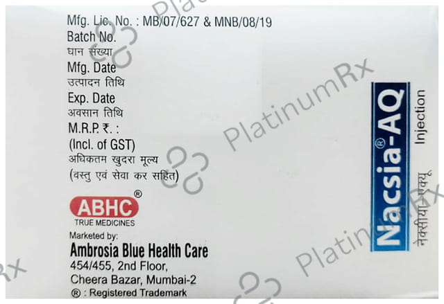 Nacsia AQ 75mg Injection 1ml