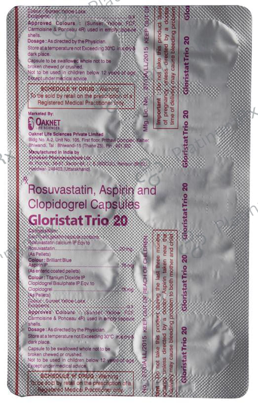 Gloristat Trio 20 Capsule