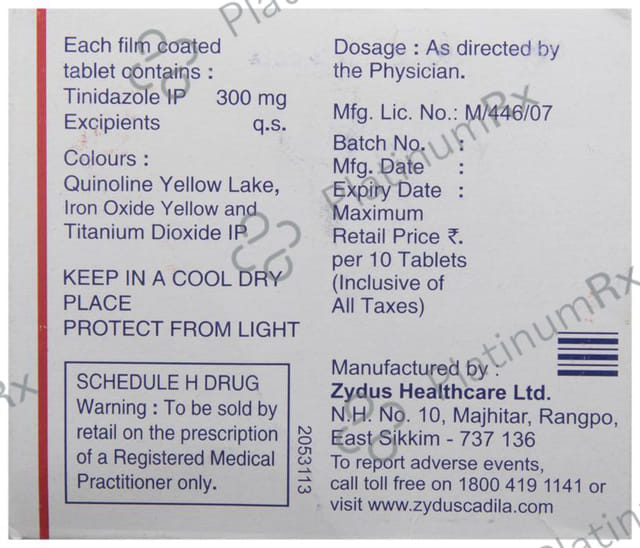 Tiniba 300mg Tablet 10s