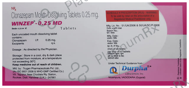 Winzep 0.25 MD Tablet