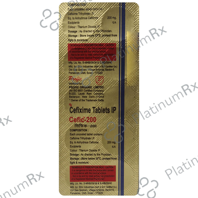 Cefic 200mg Tablet 10s