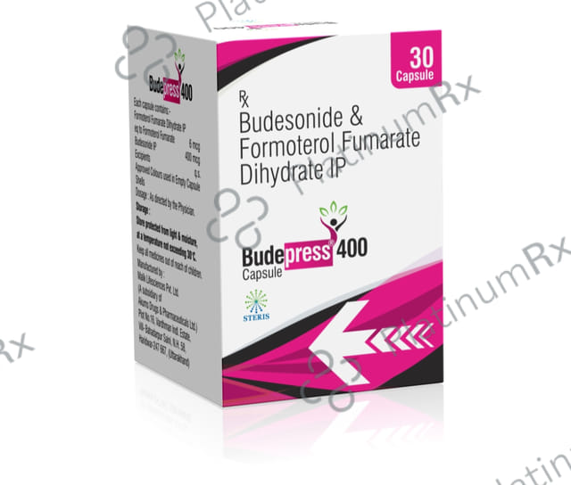 Budepress 6/400mcg Capsule 30s