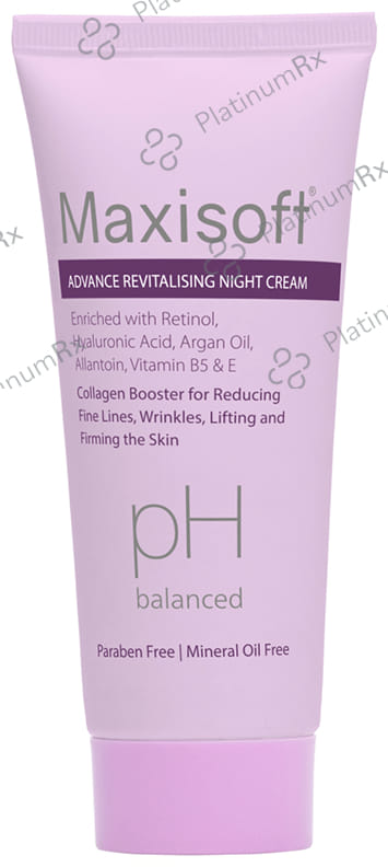 Maxisoft PH Balanced Advance Revitalising Night Cream (50gm Each) 1 Tube