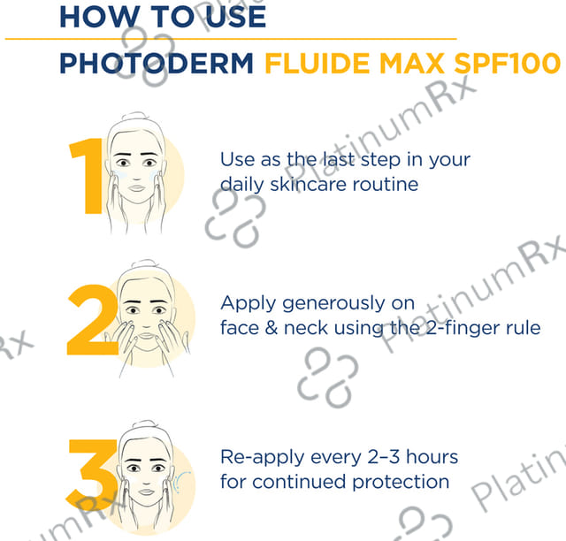 Bioderma Photoderm Fluide Max SPF 100 - High UVA/UVB Protection - For Sensitive Skin