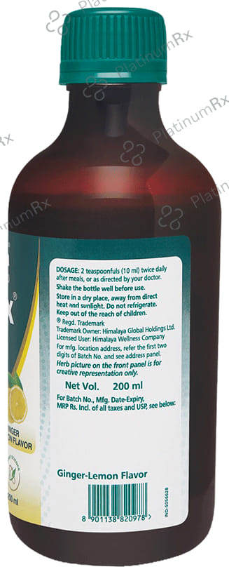 Himalaya Gasex Ginger Lemon Syrup 200ml