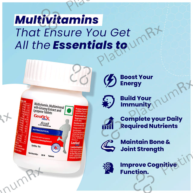 Geofit Men Nutraceutical Enriched Tablet 30s
