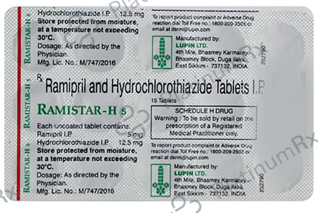 Ramistar H 12.5/5mg Tablet 15s