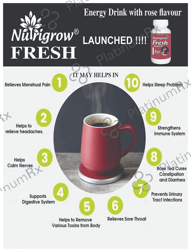 Nutrigrow Fresh Energy Drink Rose