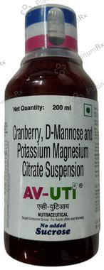 AV UTI Sucrose Free Oral Suspension 200ml