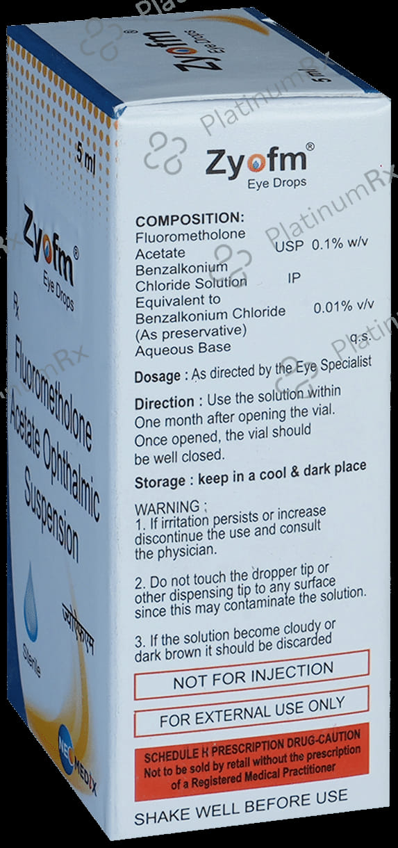 Zyofm 0.1% Eye Drop 5ml