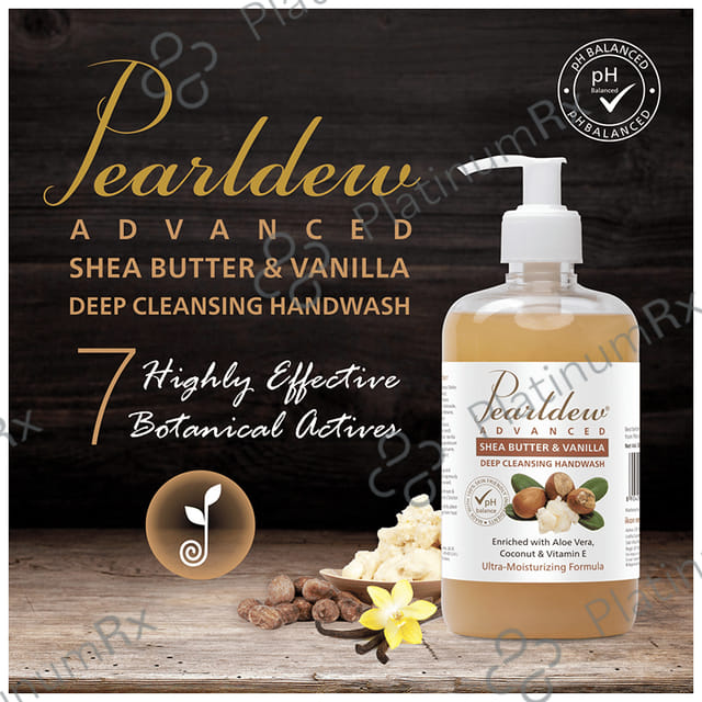 Pearldew Advanced Shea Butter & Vanilla Deep Cleansing Handwash (500ml Each) 1 Bottle