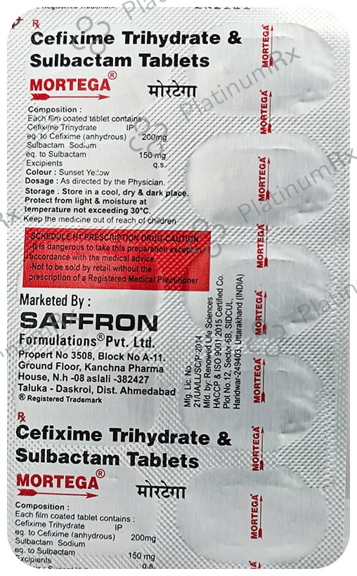 Mortega 200/150mg Tablet 10s