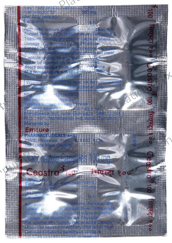 Ceastra 100mg Capsule 4s