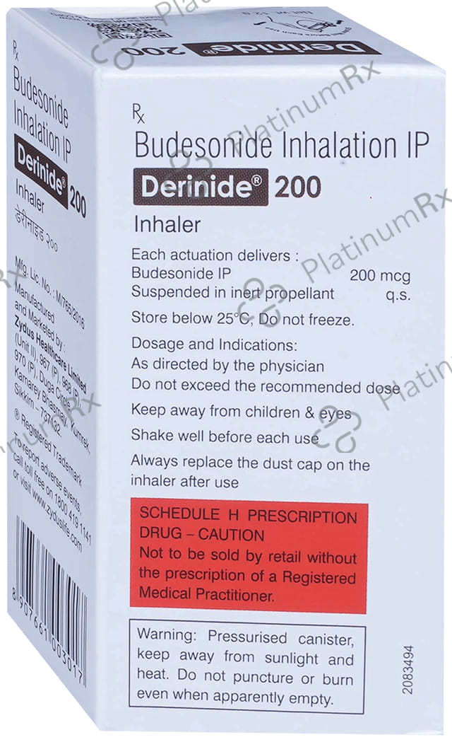 Derinide 200mcg Inhaler CFC Free 200MDI