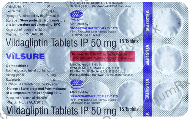 Vilsure 50mg Tablet 15s