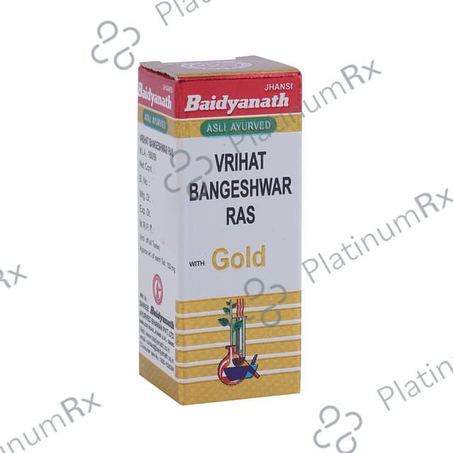 Baidyanath (Jhansi) Vrihat Bangeshwar Ras with Gold 10 tablets