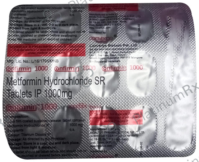 Confirmin 1000 Tablet SR 15 Tablet SR
