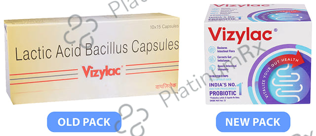 Vizylac Lactic Acid 120M Bacillus For Gut Health Capsule 15s