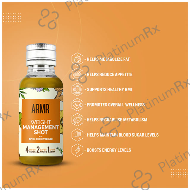 ARMR Weight Management Shot (10 Each) Pineapple 1 Bottle