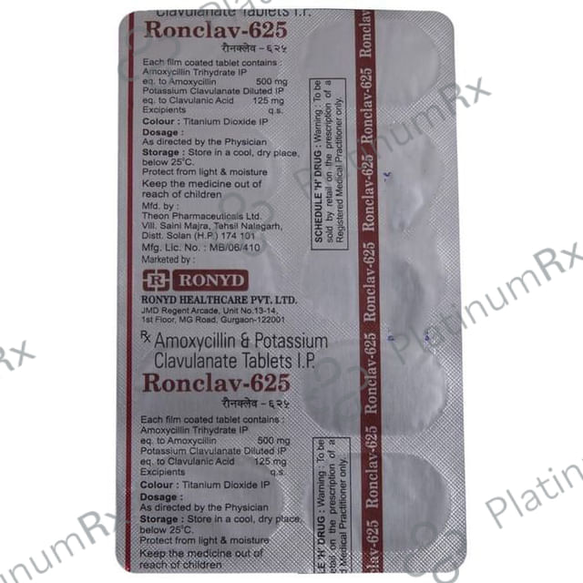 Ronclav 625 Tablet