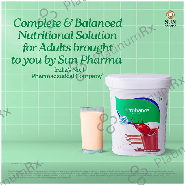 Prohance Protein Supplement Chocolate Flavour Powder 400gm