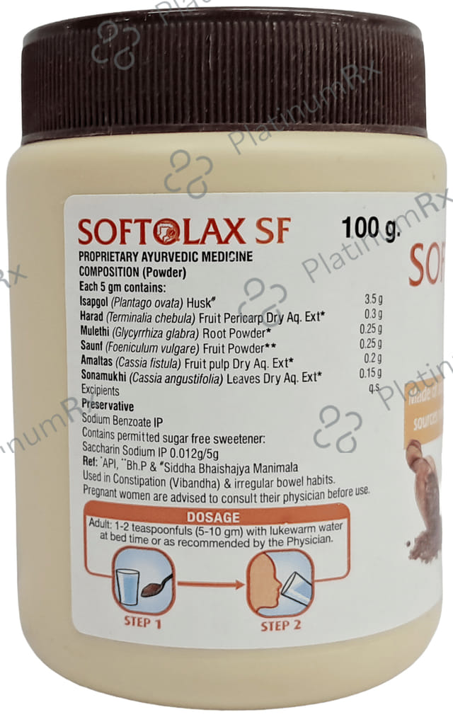 Softolax Saunf Flavour Sugar Free Powder 100gm