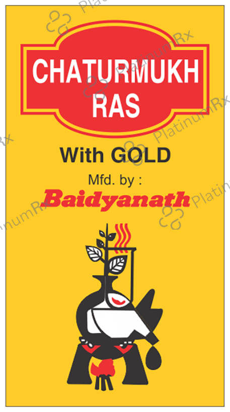 Baidyanath Chaturmukh Ras with Gold Tablet 5 tablets