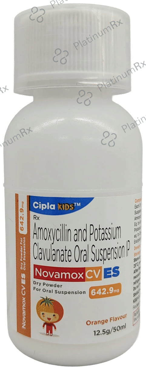 Novamox CV ES 600/42.9mg Oral Suspension Orange 50ml