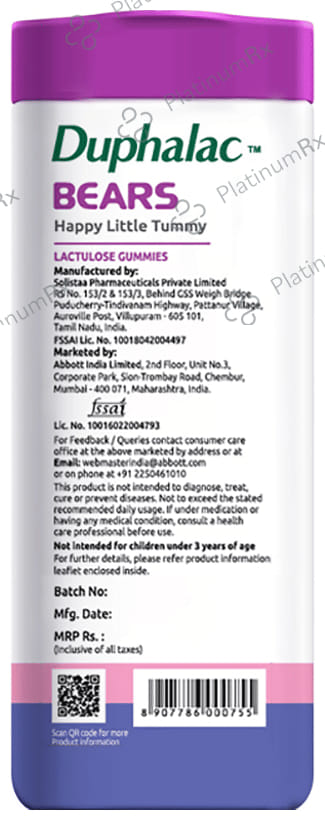 Duphalac Bears Lactulose Strawberry Gummy 30s