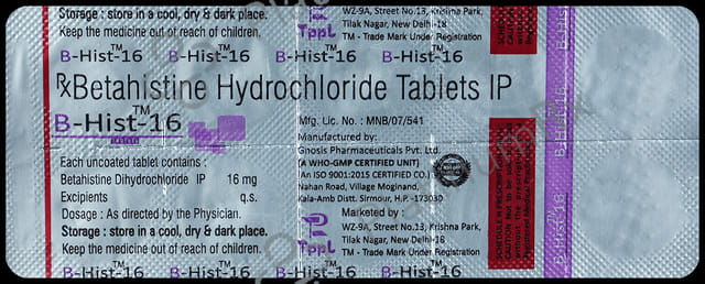 Bhist 16mg Tablet 10s